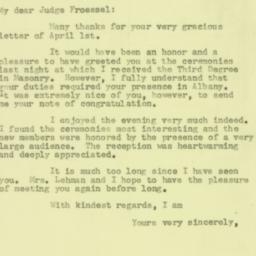 Letter: 1957 April 5