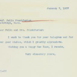 Letter: 1937 January 7