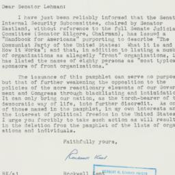 Letter: 1956 January 27