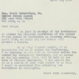 Letter: 1950 April 12