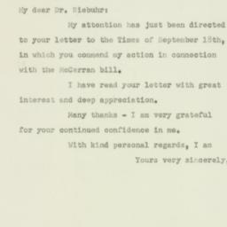 Letter: 1950 September 22