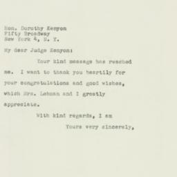 Letter: 1949 December 3