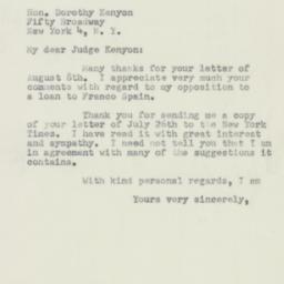 Letter: 1950 August 11