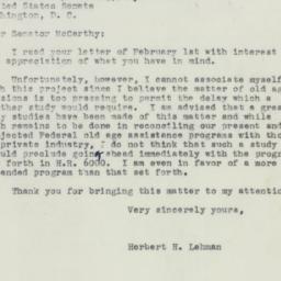 Letter: 1950 February 6
