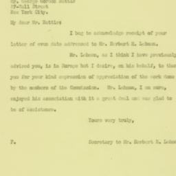 Letter: 1926 June 2