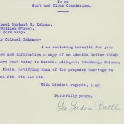 Letter: 1926 February 9