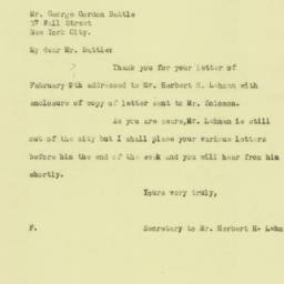 Letter: 1926 February 10