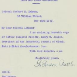 Letter: 1926 April 14