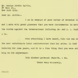 Letter: 1925 November 24