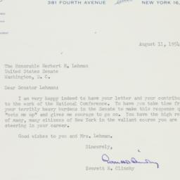 Letter: 1954 August 11
