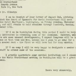 Letter: 1951 August 4