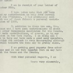 Letter: 1954 October 22