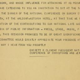 Telegram: 1946 November 7