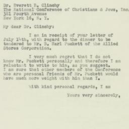 Letter: 1950 July 18