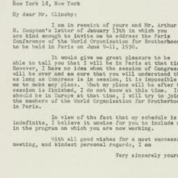 Letter: 1950 January 17