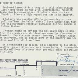 Letter: 1956 August 17