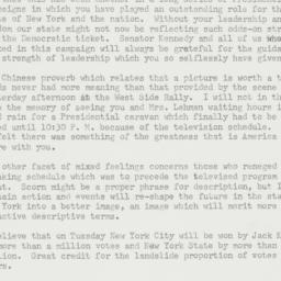 Letter: 1960 November 6