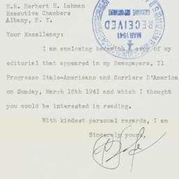 Letter: 1941 March 17