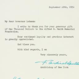 Letter: 1952 September 29