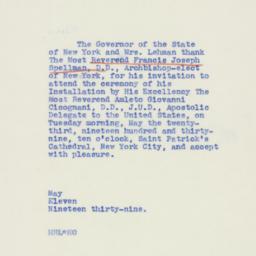 Letter: 1939 May 11