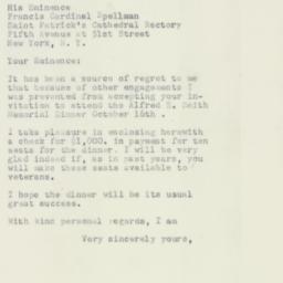 Letter: 1952 September 22