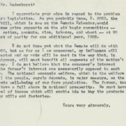 Letter: 1954 July 28