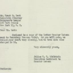 Letter: 1952 March 4