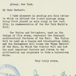 Letter: 1939 April 1