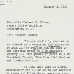 Letter: 1950 January 6