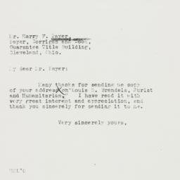 Letter: 1937 January 18