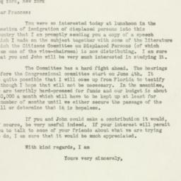 Letter: 1947 May 23