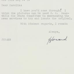 Letter: 1951 October 8