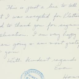 Letter: 1940 July 2