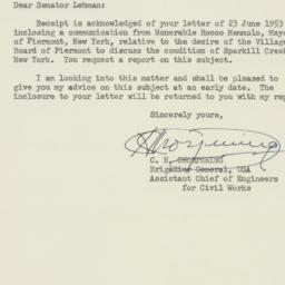Letter: 1953 June 29