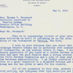 Letter: 1955 May 4