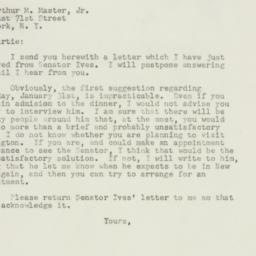 Letter: 1948 January 21