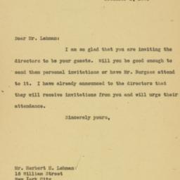 Letter: 1926 December 1