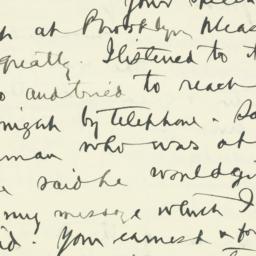 Letter: 1934 November 7