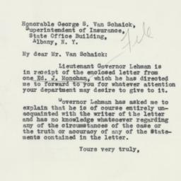Letter: 1932 November 29
