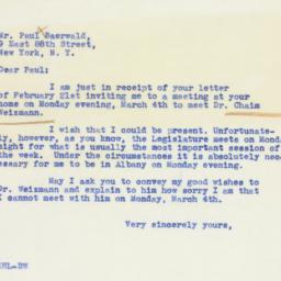 Letter: 1940 February 23