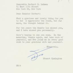 Letter: 1958 October 27