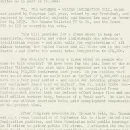 Letter: 1953 January 27