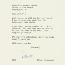 Letter: 1954 June 18