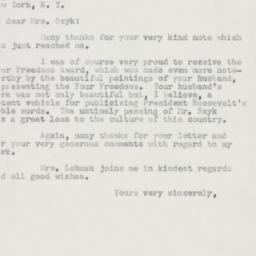 Letter: 1954 December 22