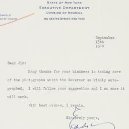 Letter: 1940 September 13