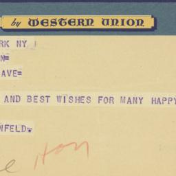 Telegram: 1942 March 28