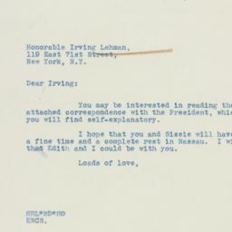 Letter: 1939 January 26