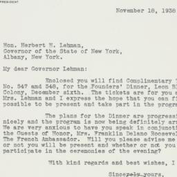 Speech: 1938 November 18
