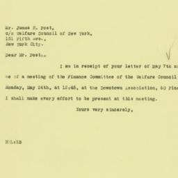 Letter: 1926 May 10