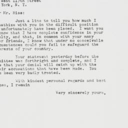Letter: 1948 August 6